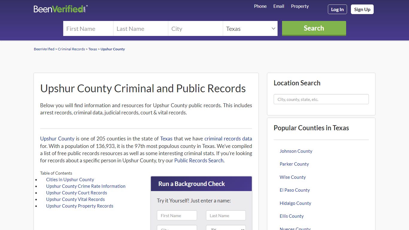 Upshur County Arrest Records in TX - Court & Criminal ...